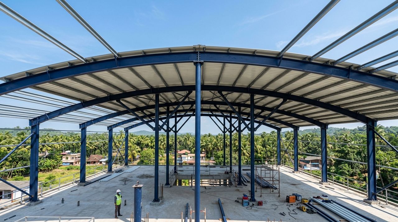 Terrace Roofing and Steel Truss Sheds in Kollam